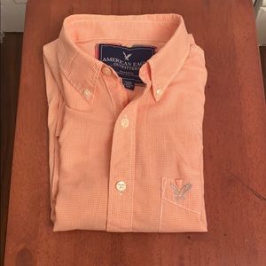 American eagle long sleeve button down shirt